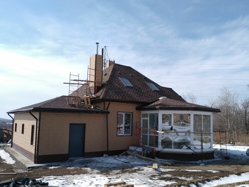 Опыт строительства дома по проекту 124В «Душечка», 130 м2, с гаражом