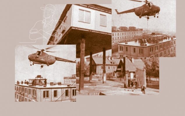Зачем в СССР строили хрущевку сверху вниз, да ещё и вертолётами (фото-история)