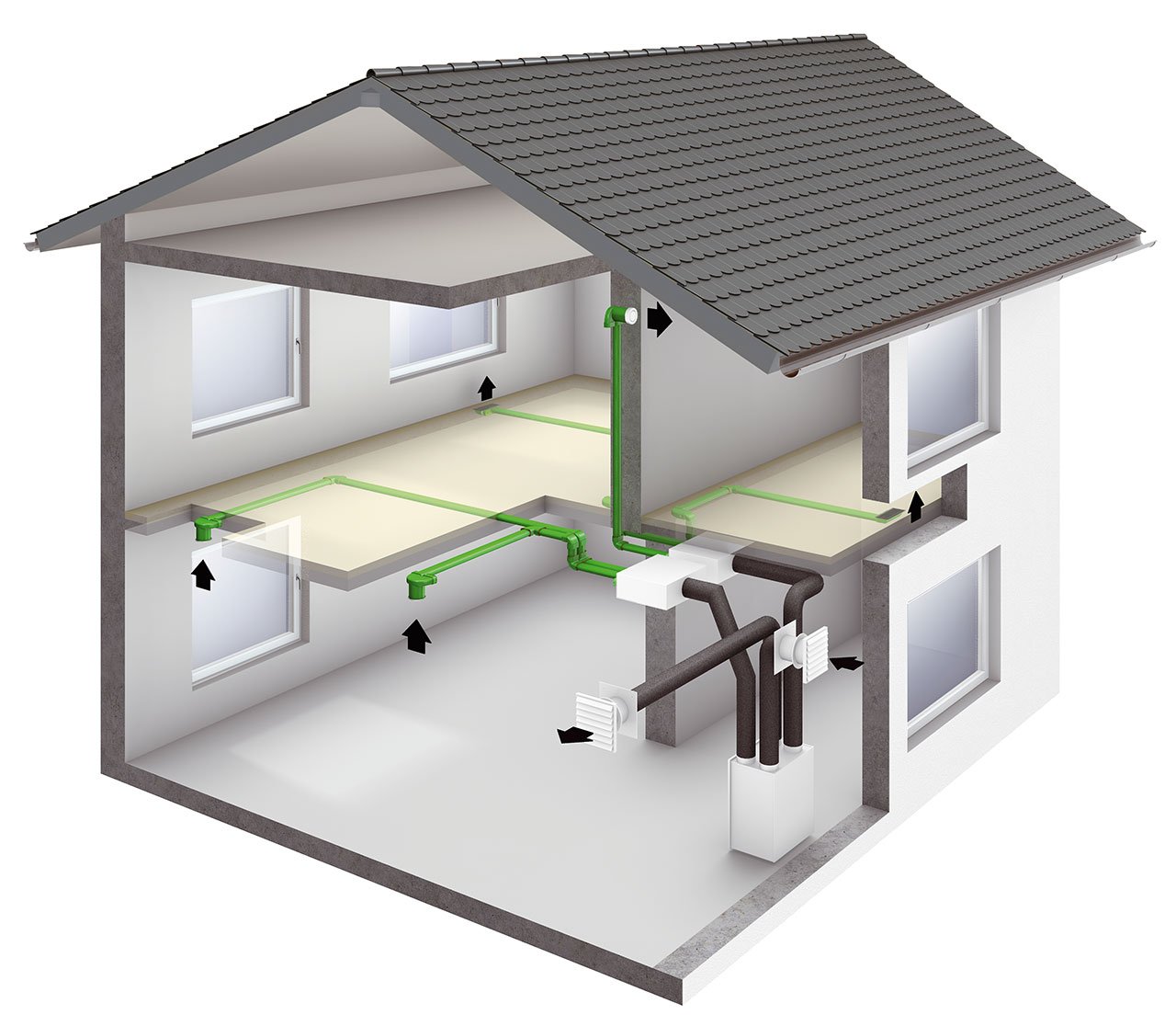 Вентиляционные системы для дома. Вытяжная вентиляционная система в1. Вентиляция естественная приточно-вытяжная. Система приточной вытяжной вентиляции в частном доме. Приточно отточная вентиляция в частном доме.