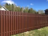 Заборы из евроштакетника: типы металлического штакетника